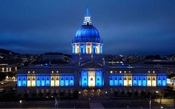 SF City Hall Greek Blue and White credit uhas 1