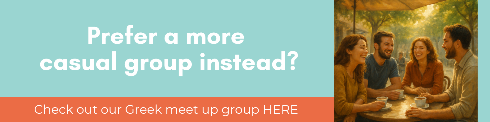 casual greek language meet up