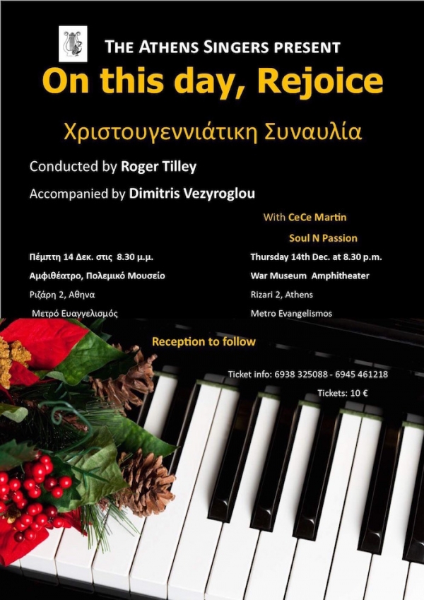 Athens Singers Concert: On this Day, Rejoice!