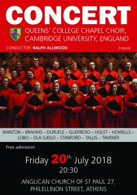 The Choir of Queens College Chapel, Cambridge