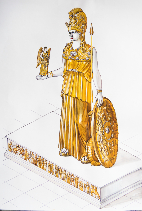 The Lost Statue Of Athena Parthenos At The Acropolis Museum