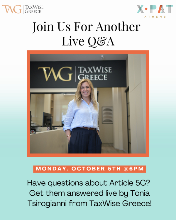 Understanding Article 5C - Live Q&A With Tonia From TaxWise Greece