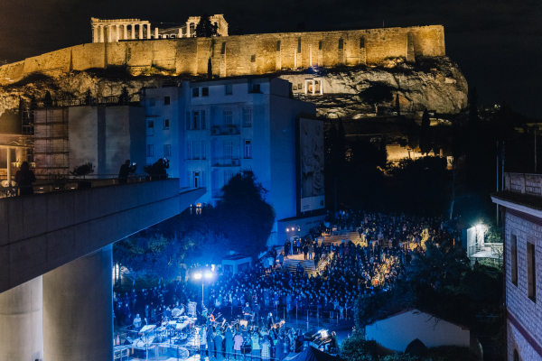 August Full Moon At The Acropolis Museum