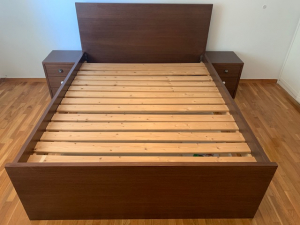Must Go: Custom-Made Double Bed &amp; Bedside Tables For Sale