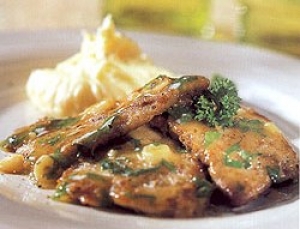 Corfiot Sofrito With Potato-Carrot Puree