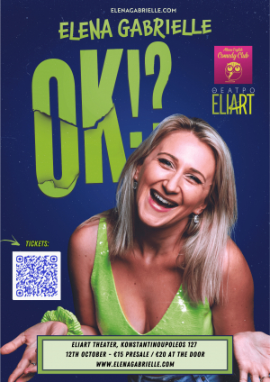 Athens English Comedy Club Welcomes Elena Gabrielle