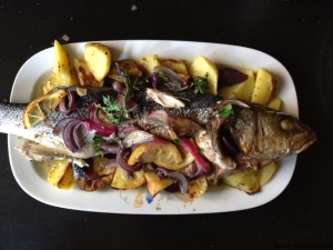 Sea Bass With Lemon And Potatoes