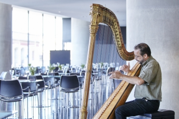 Harp Melodies At The Acropolis Museum Restaurant