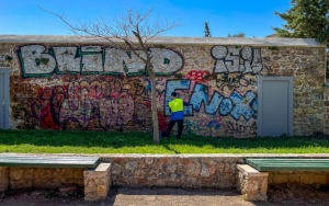 Athens’ Anti-Graffiti Initiative Cleans Up Ermou Street