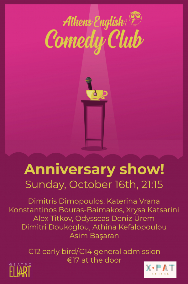 Athens English Comedy Club: Anniversary Show!