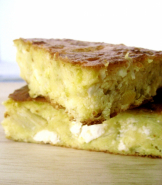 Plasto: Greek Style Corn Bread With Leeks And Feta Cheese