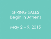 Spring Sales In Athens: May 2 - 9