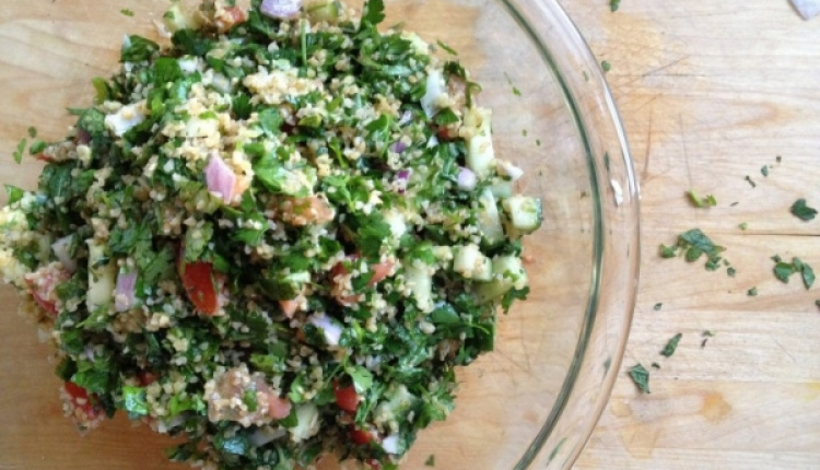 Traditional Greek Bulgur Salad - Pligourisalata