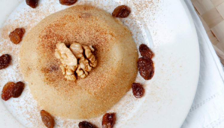 Halva With Semolina And Walnuts