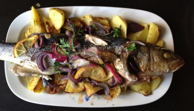 Sea Bass With Lemon And Potatoes