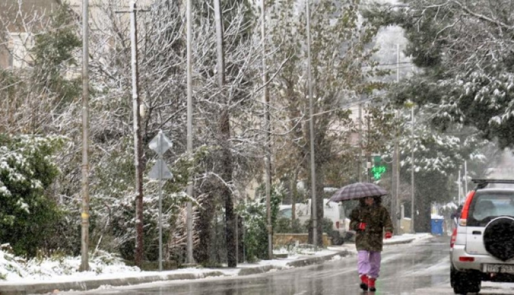 Icy Weather All Over Greece