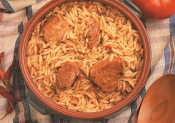 Chicken With Orzo - Kotopoulo Yiouvetsi