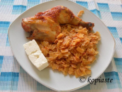 Chicken With Hilopites Pasta