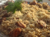 Mushroom And Sausage Risotto