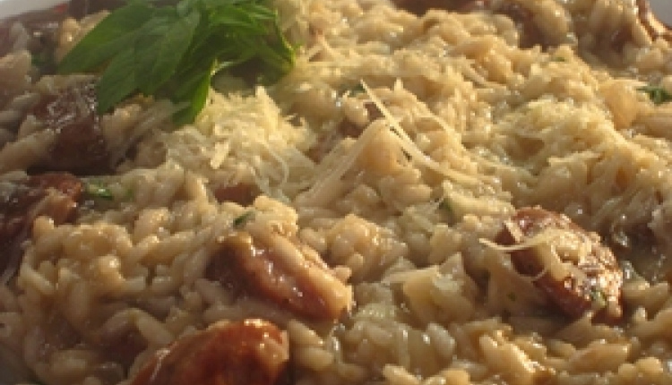 Mushroom And Sausage Risotto