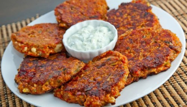 Ntomatokeftedes (Greek Tomato and Feta Fritters)