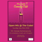 Athens English Comedy Club | Open Mic Night @ The Cube
