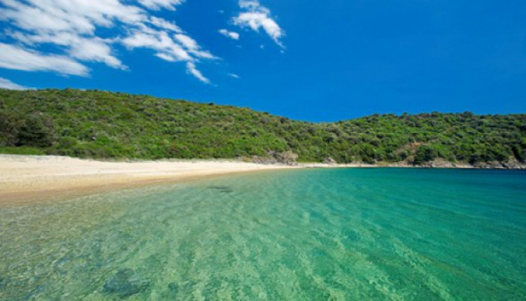 Beaches Of Mount Athos In Halkidiki